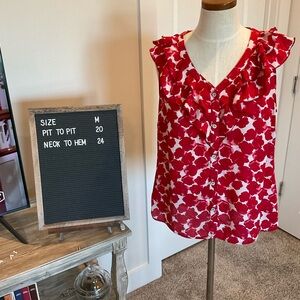 Heart of cabi rose sleeveless blouse